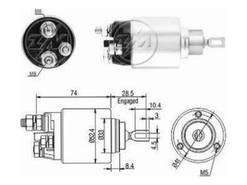 ELEKTROMAGNET STARTÉR IVECO MASSIF 3.0