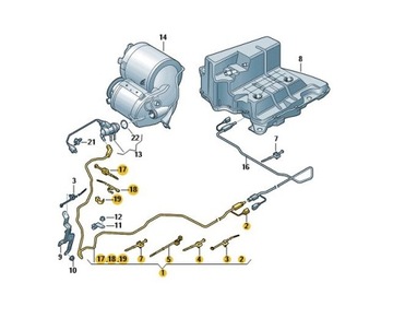 PRZEWÓD ŚRODKA REDUKUJĄCEGO ADBLUE AUDI Q5 ASO
