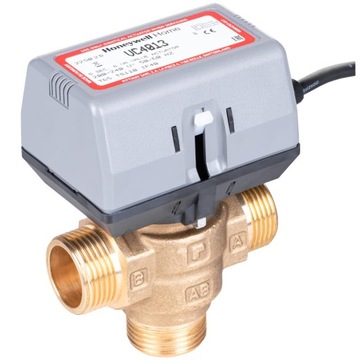 3-ходовой переключающий клапан 1 дюйм (DN25) + привод HONEYWELL VC4013