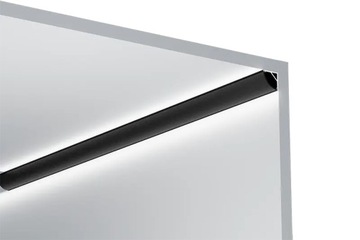 Алюминиевый ПРОФИЛЬ ДЛЯ СВЕТОДИОДНЫХ ЛЕНТ 8 и 10 мм Уголок ЧЕРНЫЙ, комплект 1 м