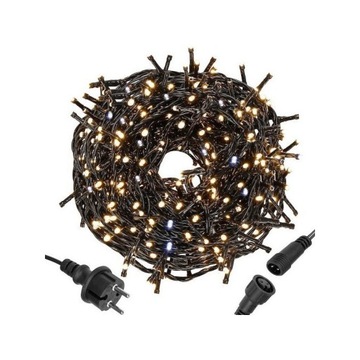 Światełka lampki LED 500 CIEPŁY BIAŁY, FLASH BIAŁY