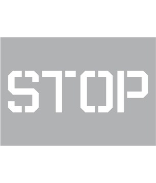 Szablon malarski STOP 70x100cm