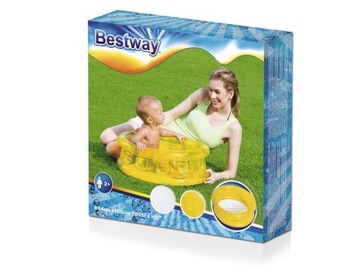 Basen brodzik dla dzieci miękkie dno Bestway 51112 żółty