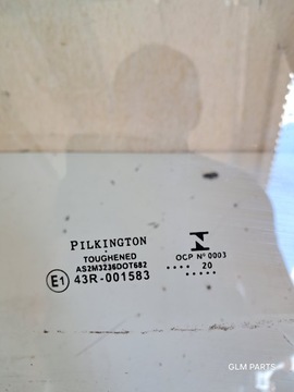 PEUGEOT 208 I 2008 SKLO (OKNO) DVEŘE LEVÝ PŘEDNÍ NÁHRADA