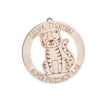 Medal drewniany SUPER PRZEDSZKOLAK przedszkole