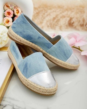 NIEBIESKIE ESPADRYLE DAMSKIE ANERTA 37