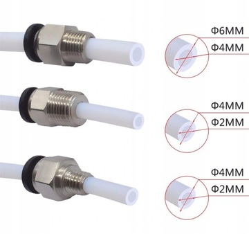 złącze pneumatyczne, szybkozłączka PC4-M10, Bowden, 3D filament 1,75mm