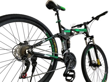 MTB СКЛАДНОЙ ГОРНЫЙ ВЕЛОСИПЕД PELIKAN СКЛАДНЫЕ КОЛЕСА 27,5 SHIMANO ALURAMA