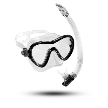 Zestaw do nurkowania maska Sky + fajka Gamma - CRESSI SKY VIP 2 - Clear