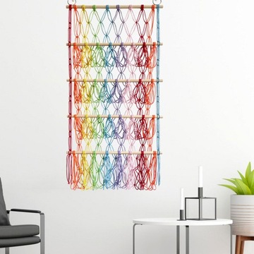 Wypchane zwierzę zabawka hamak z siatki wiszący organizer ścienny sypialnia wielokolorowy