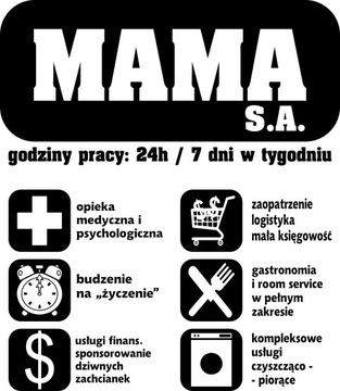 KOSZULKA DAMSKA T-SHIRT BLUZKA PREZENT DZIEŃ MATKI MAMY RODZICÓW MAMA S.A.