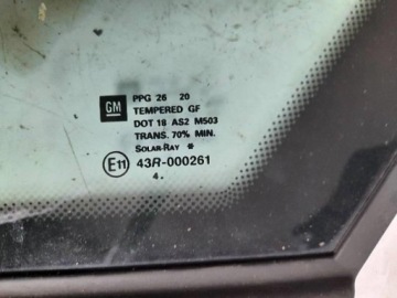 ОКНО КУЗОВА СПЕРЕДИ СЛЕВА OPEL MERIVA A