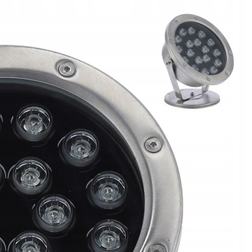 ПОДВОДНЫЙ ФОНТАН СВЕТ RGB LED ЛАМПА 18Вт 12В
