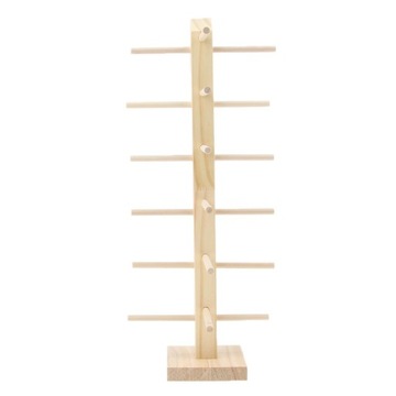 Drewniany ekspozytor na okulary Single Line na 6 par