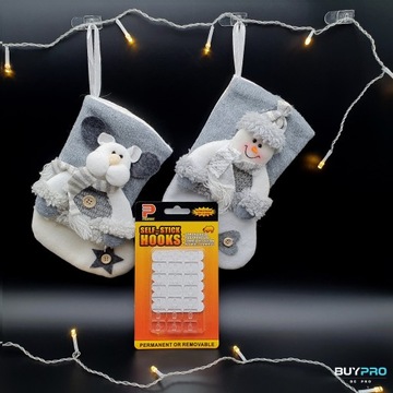 3 РОЖДЕСТВЕНСКИХ НОСКА В ПОДАРОК ​​Декоративная туфелька ДЛЯ КАМИНА Декоративная на окно