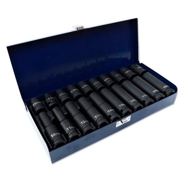 НАБОР УДАРНЫХ ГОЛОВОК ИЗ 20 УСИЛЕННЫХ ДЛИННЫХ 1/2