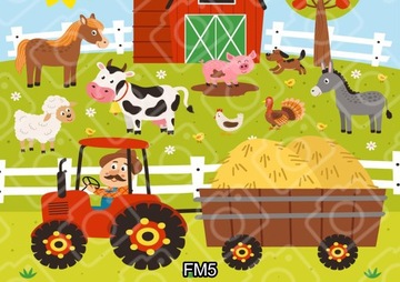 FARMA Фермерский торт Украшение для вафельного торта Сахарный принт А4