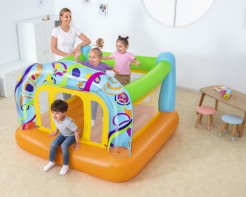 TRAMPOLINA DMUCHANA ZAMEK DO SKAKANIA Z POMPKĄ