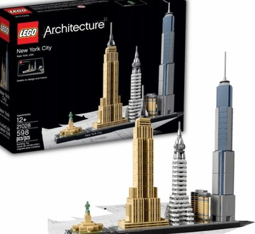 KLOCKI LEGO ARCHITECTURE NOWY JORK 598 ELEMENTÓW LEGO NEW YORK