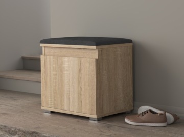 Тумба для обуви с сиденьем Невада 50 Белая