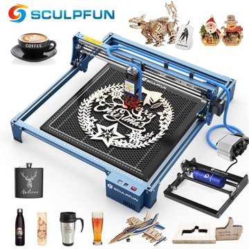 Grawer laserowy SCULPFUN S10 +Rolka+laser pad+PUMP