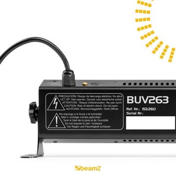 Ультрафиолетовый луч 12x 3W LED UV Blacklight Beamz