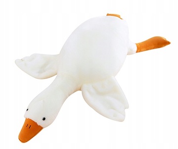 PODUSZKA MASKOTKA PLUSZAK GĘŚ KACZKA DUŻA 130 cm
