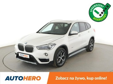 BMW X1 F48 Crossover xDrive20d 190KM 2016 BMW X1 4x4 automat full LED skóra navi panorama