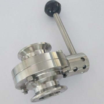 Санитарный двухстворчатый клапан Tri Clamp из нержавеющей стали