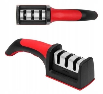 Точилка для кухонных ножей 3-в-1, трехфазный компактный точильный камень