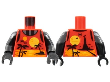 Lego Nowy Tors Czerwony Red Plamy plaża gwiazda śmierci Vader 973pb4874c01