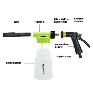 ПЕНА ДЛЯ САДОВОГО ШЛАНГА ДЛЯ АВТОМОБИЛЯ И ДОМА без бутылки