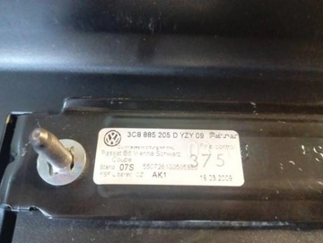 LOKETNÍ OPĚRKA POHOVKA ZADNÍ VW PASSAT CC 3C8885205D