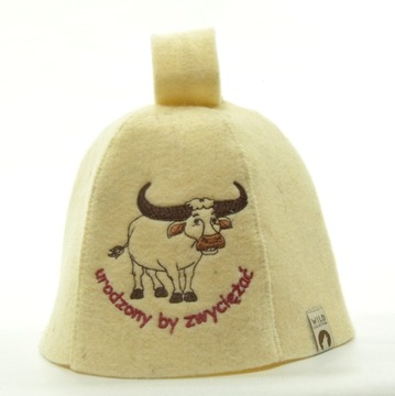 Czapka do sauny-zestaw męski -bawełna / wełna L