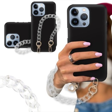 ETUI BLINK MAT do IPHONE 13 PRO Złote Karabińczyki