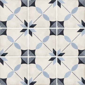 PŁYTKI PODŁOGOWE ŚCIENNE PATCHWORK RUSTYKALNE GRES 20X20 ARCADE BLUE