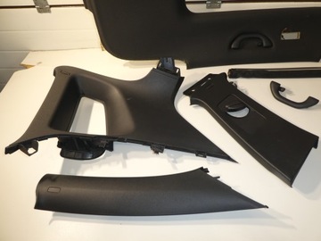 ОТДЕЛКА ПОТОЛКА PANORAMA VW TIGUAN 5N0 ЛИФТ РУЛЕНАЯ ШТОРА, ЧЕРНЫЙ ПЛАСТИКОВЫЙ КОМПЛЕКТ