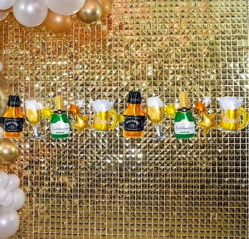 BALON FOLIOWY GIRLANDA Balonowa WHISKY PIWO kufel