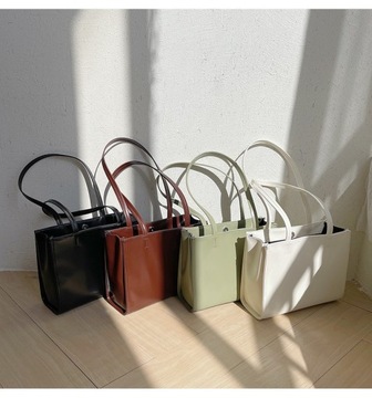 Women's Casual Tote Fashion Solid Leather Large