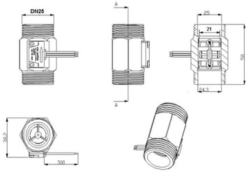 РАСХОДОМЕР ДАТЧИК РАСХОДА ЖИДКОСТИ 1