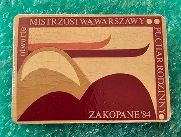 ODZNAKA OTWARTE MISTRZOSTWA WARSZAWY O PUCHAR RODZINNY ZAKOPANE 1984