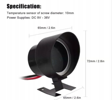 Указатель температуры воды для автомобильного вольтметра