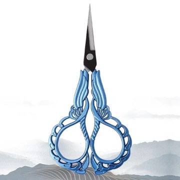 Retro Sewing Needlework Scissors Stainless Steel Yarn Shears Cutting Househ