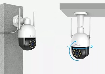 НАРУЖНАЯ КАМЕРА С ПЕРЕКЛЮЧЕНИЕМ БЕСПРОВОДНАЯ PRO IP WiFi 5X ZOOM 5MPx 5MP 2K HD