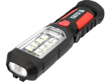 LATARKA WARSZTATOWA 2 W 1 LED MAGNET 3 x AA YATO