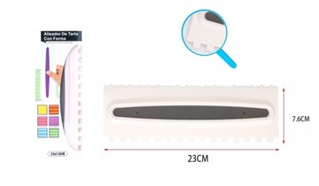 GRZEBIEŃ SKROBKA PACKA DO DEKORACJI TORTU SZPATUŁKA DO TYNKOWANIA