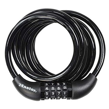 Master Lock Bike Cable Lock [Combination] [1.8 m Coiling Cable] [Outdoor] 8
