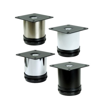 Ножка стальная, регулируемая, черная, диаметр 50, 6 см.