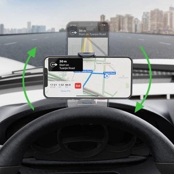 Держатель автомобиля для зеркала доски кабины с 360 ° вращающейся зажима