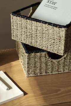 Pojemnik Koszyk trawa morska Carl - wysoki